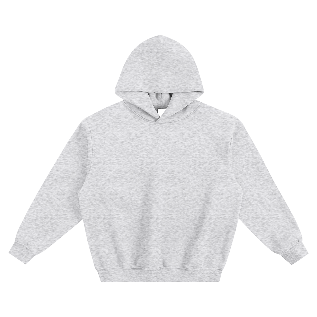 Gray hoodie on a white background