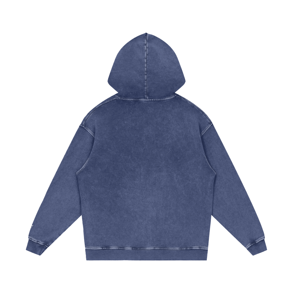 Blue hoodie on a white background