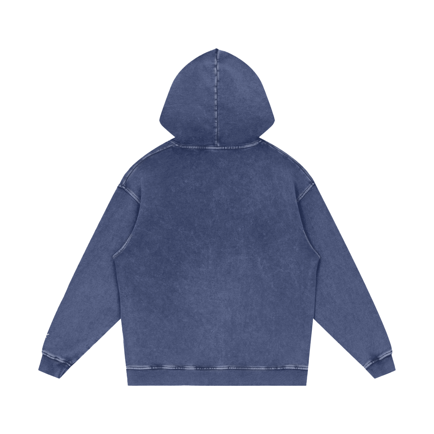 Blue hoodie on a white background