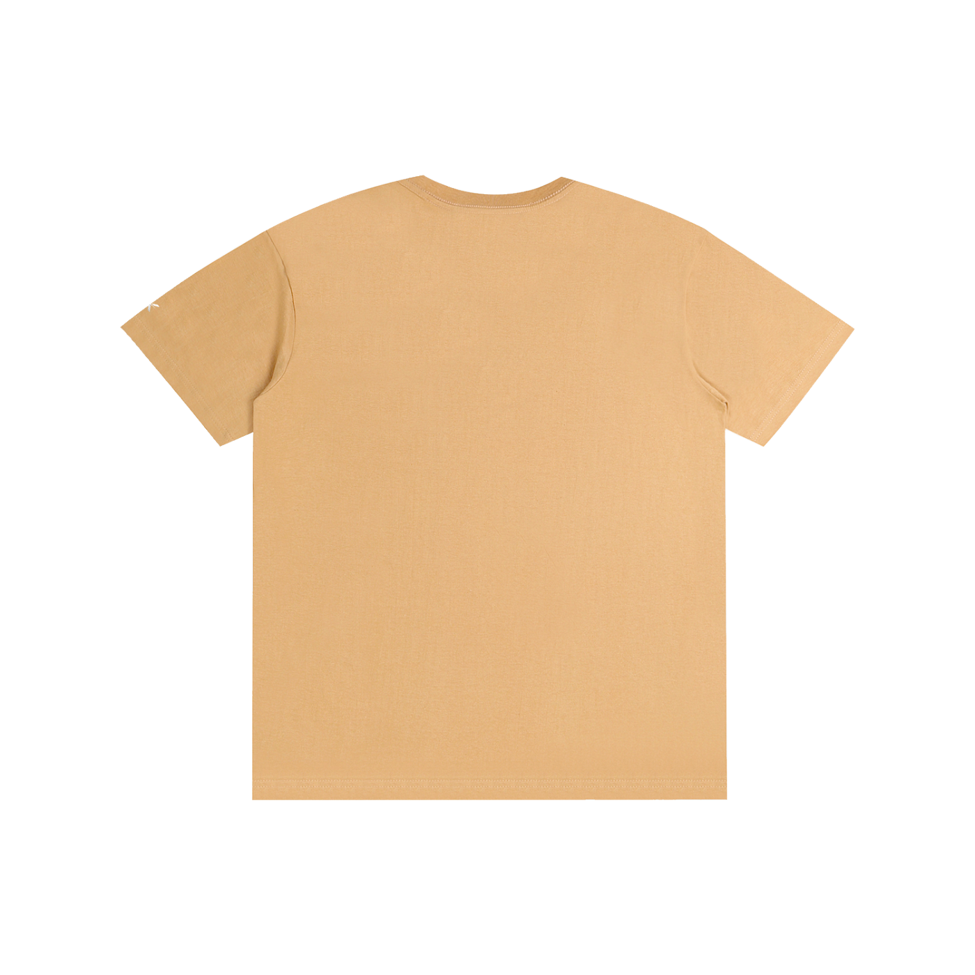 Beige t-shirt on a white background