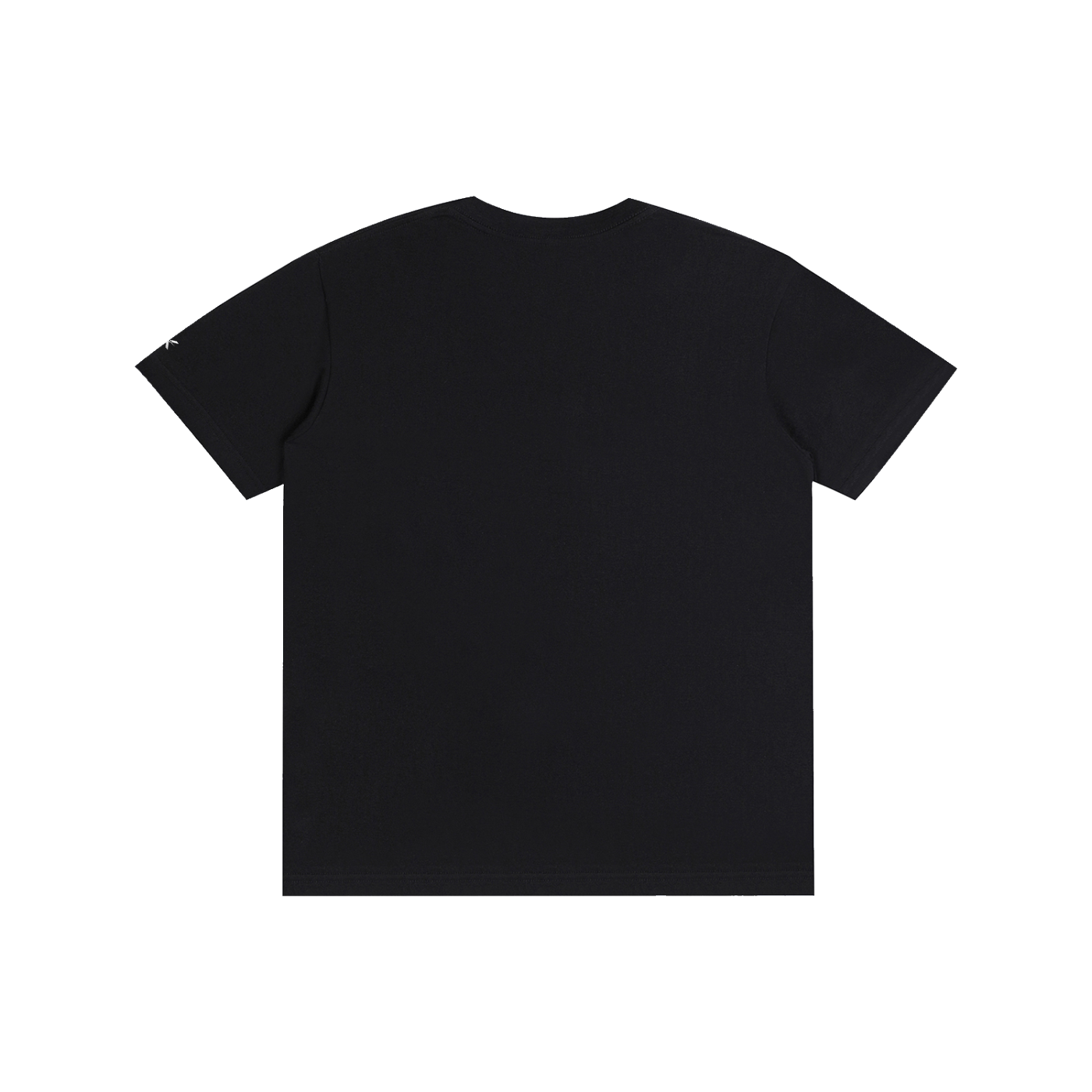 A black short-sleeve t-shirt with KURFLAMA - Men's K logo on sleeve