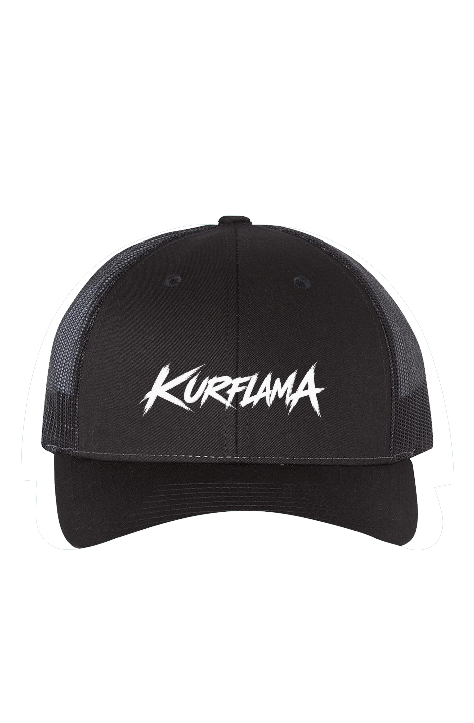 Kurflama White Logo Low Pro Trucker Cap