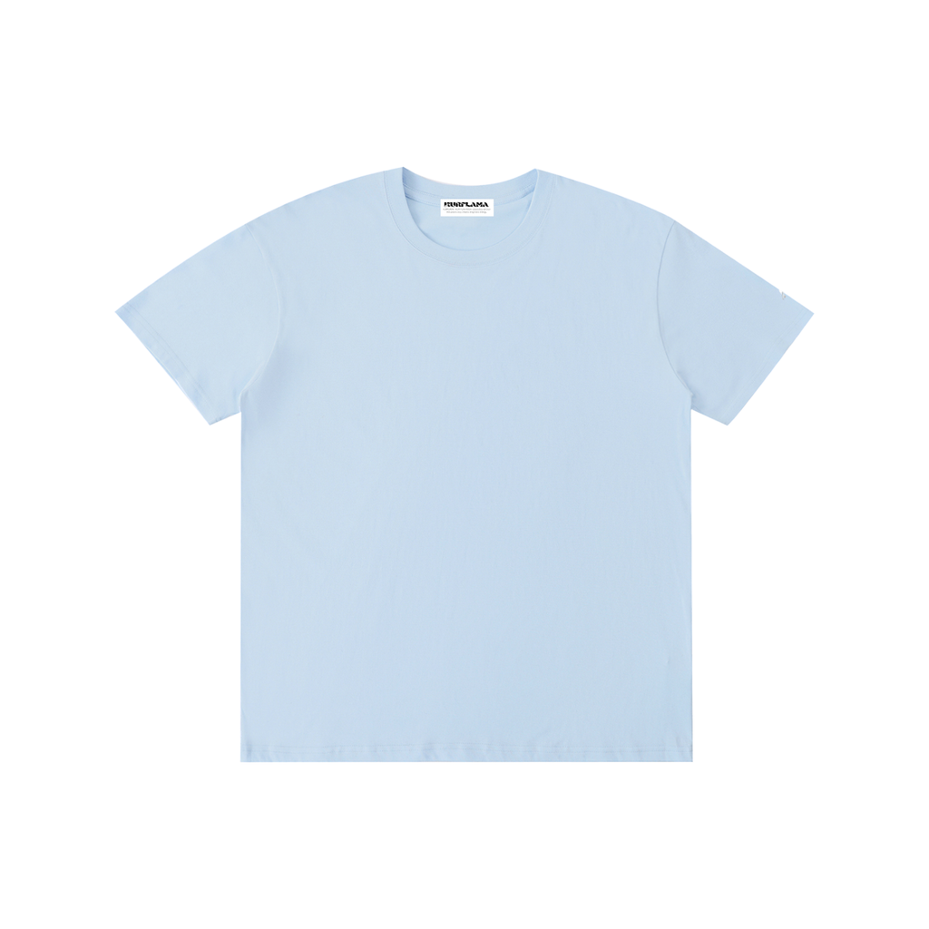 Light blue t-shirt on a white background