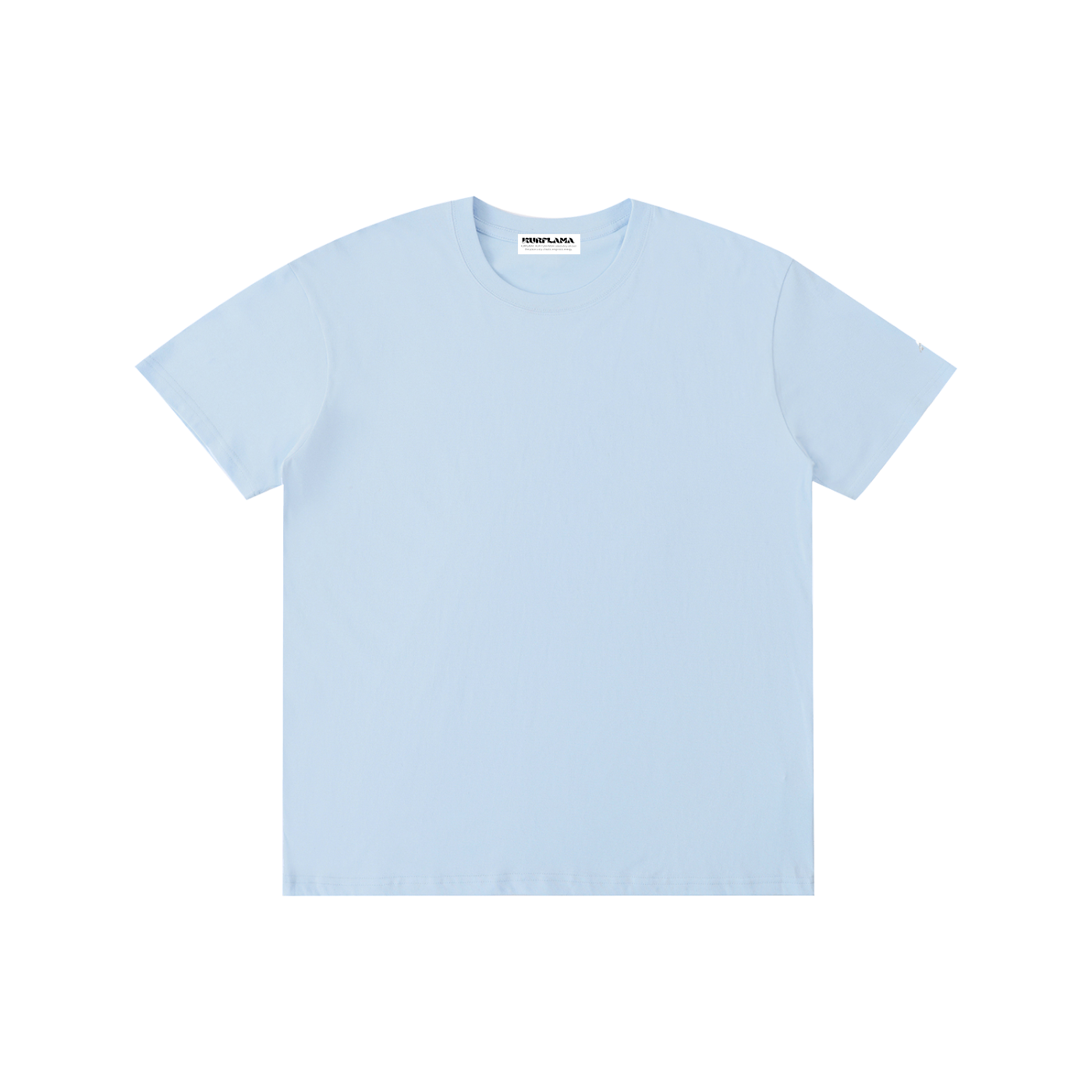 Light blue t-shirt on a white background