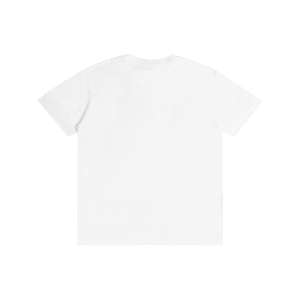 Plain white t-shirt on a white background