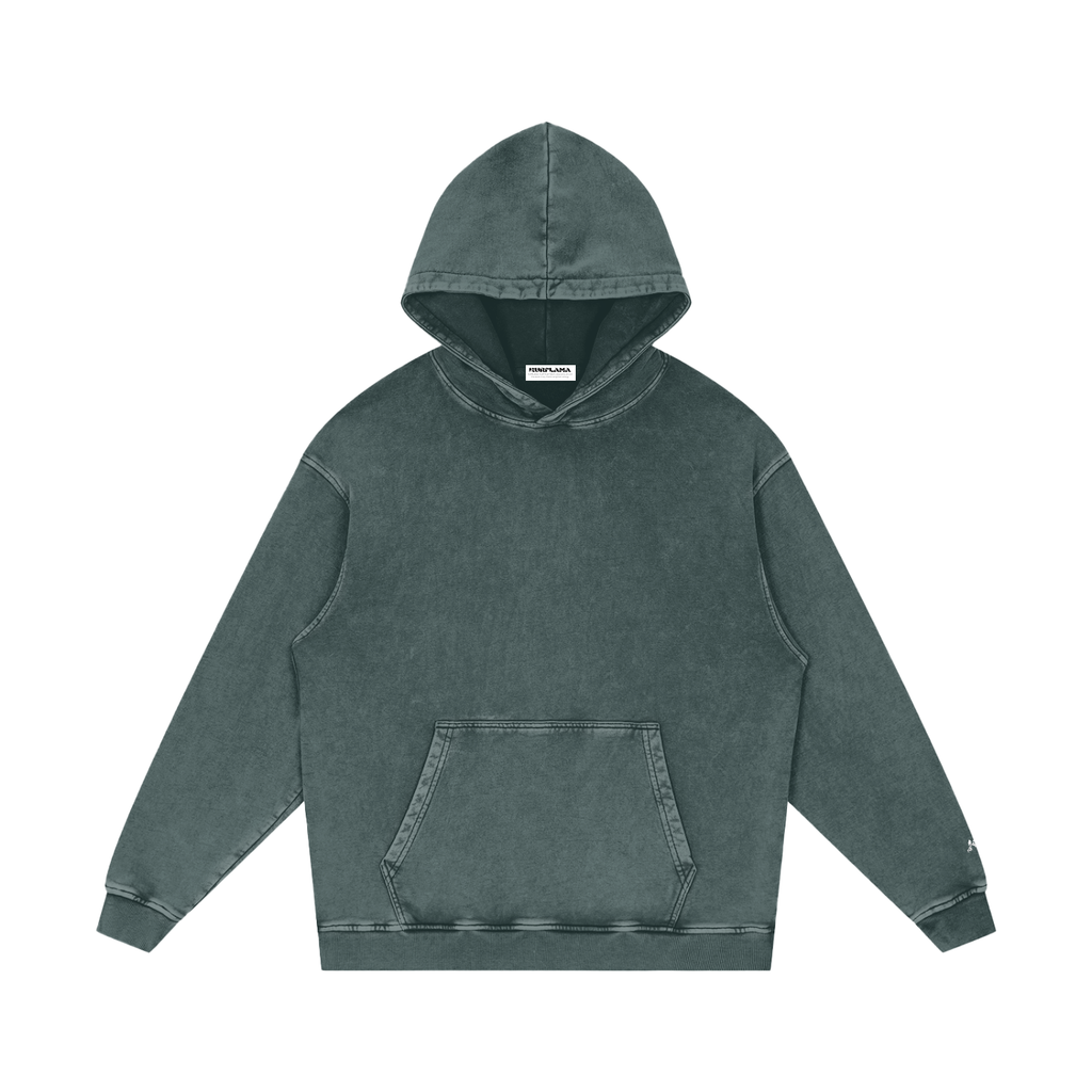 Green hoodie on a white background