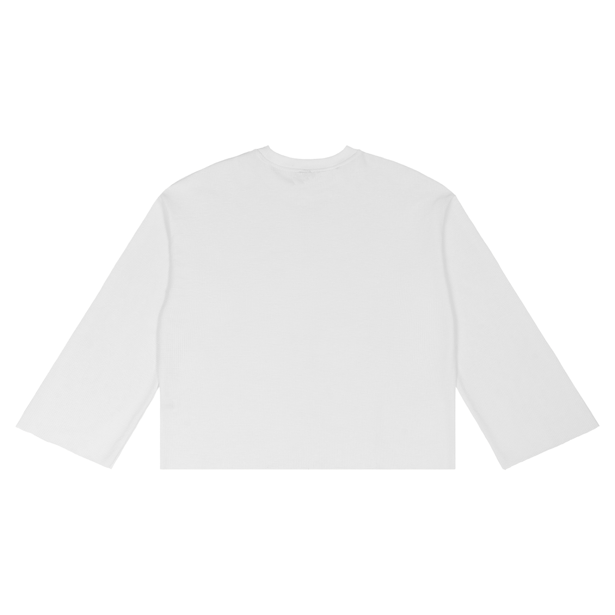 White long-sleeve shirt on a white background
