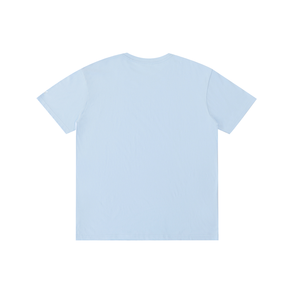 Light blue t-shirt on a white background