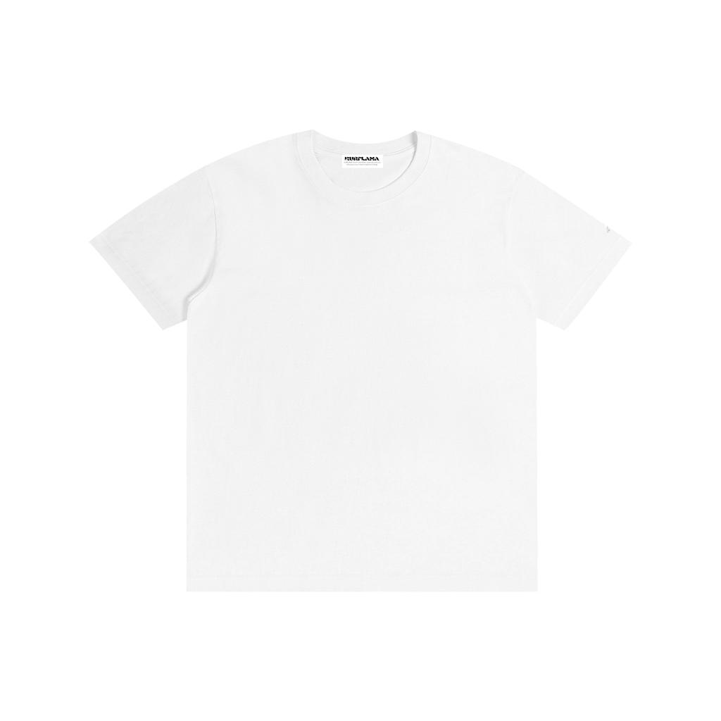 White t-shirt on a white background