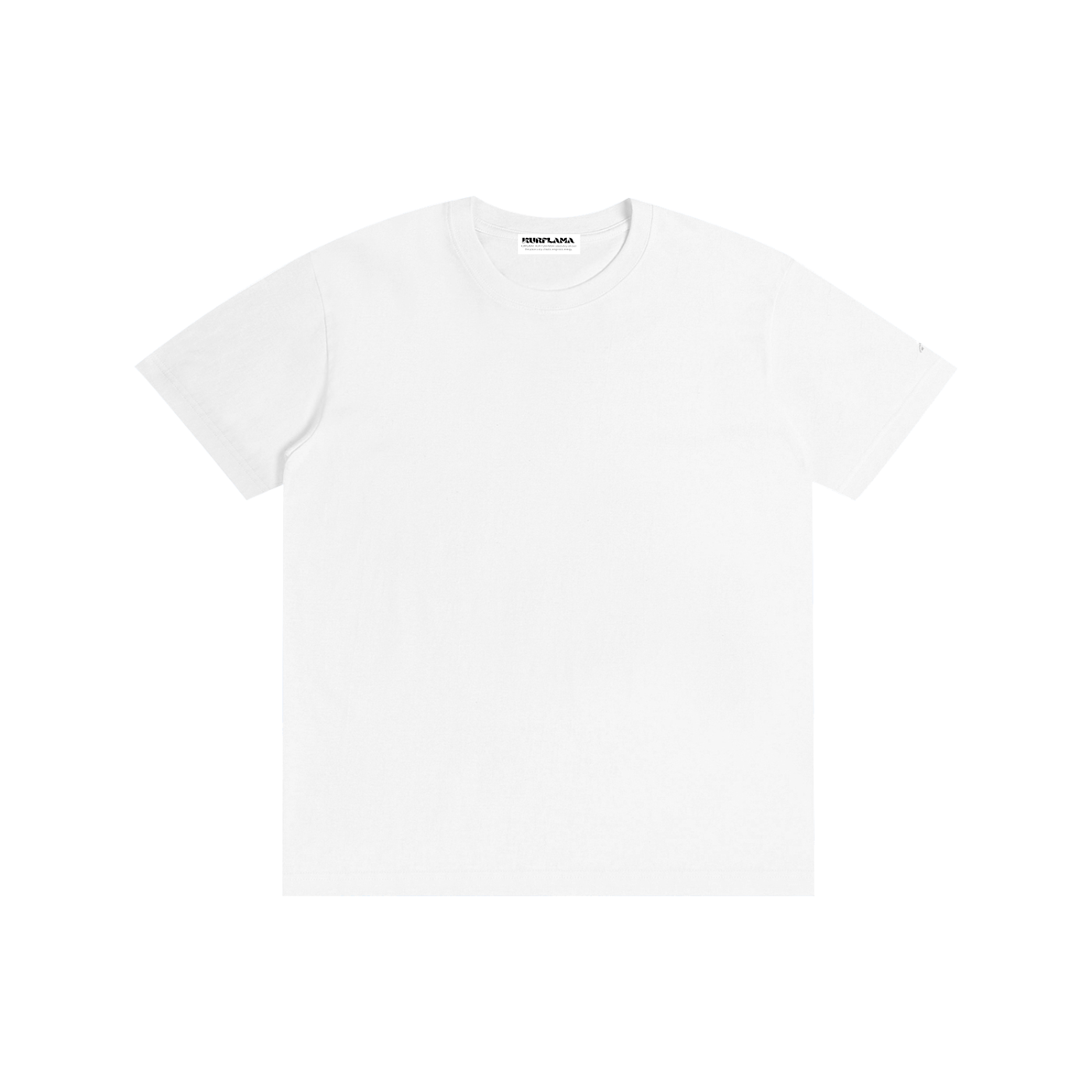 White t-shirt on a white background