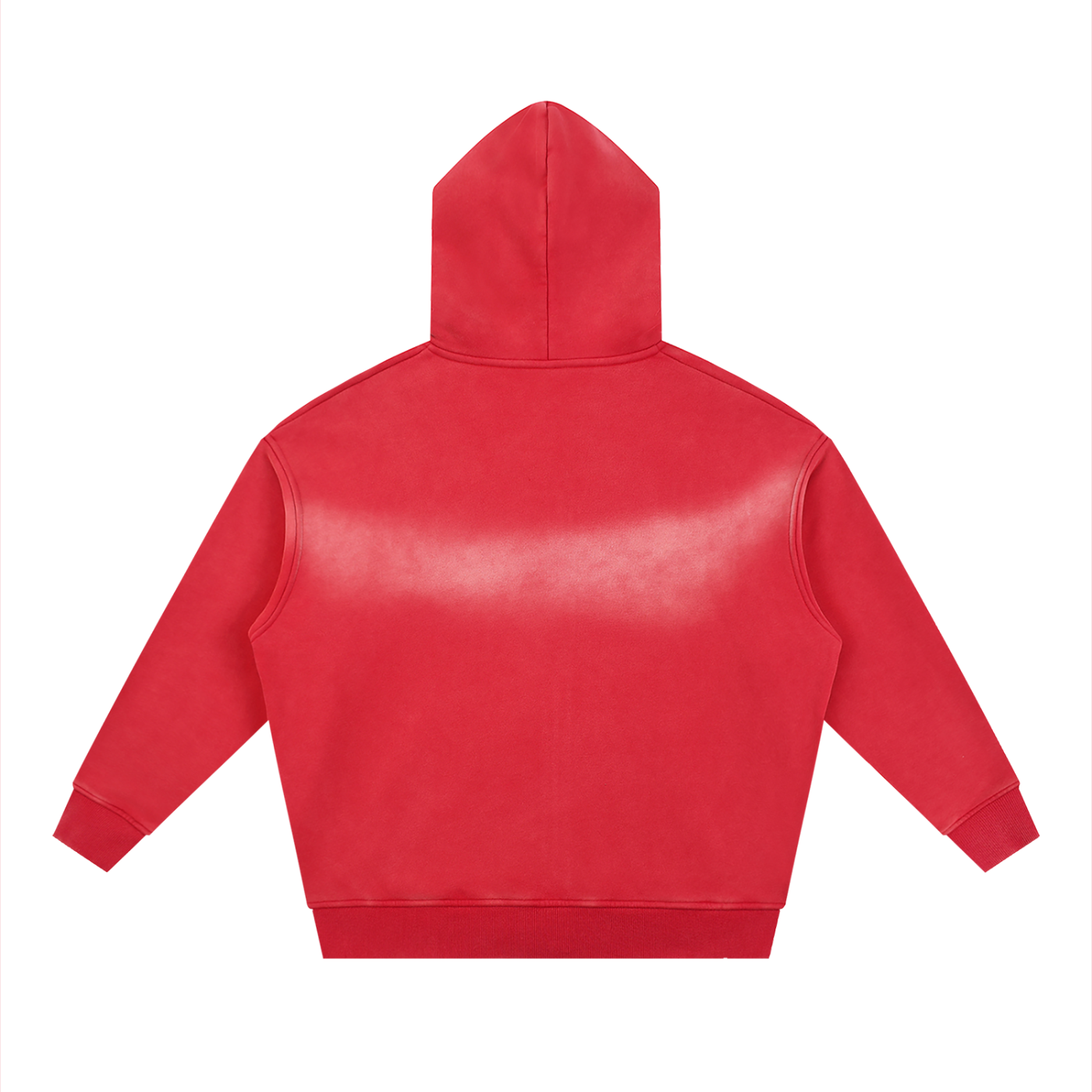 Red hoodie on a white background
