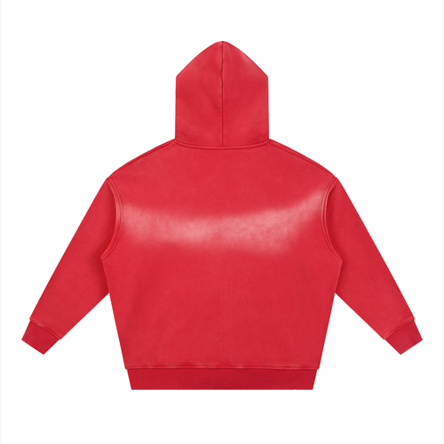 Red hoodie on a white background