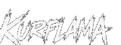 Kurflama Clothing primary white wordmark logo